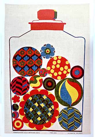 1960's tea towel