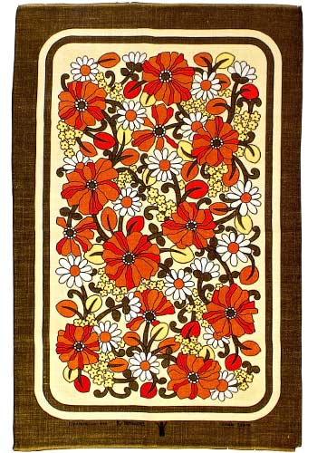 1970's tea towel