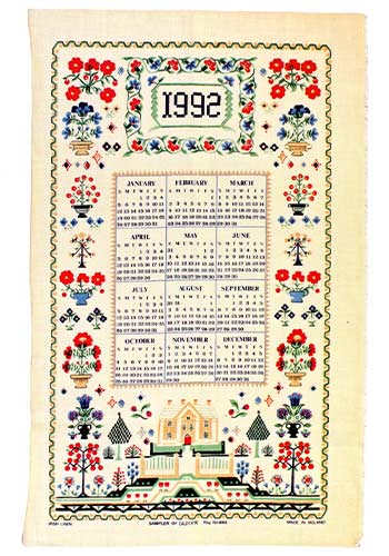 1990s tea towel