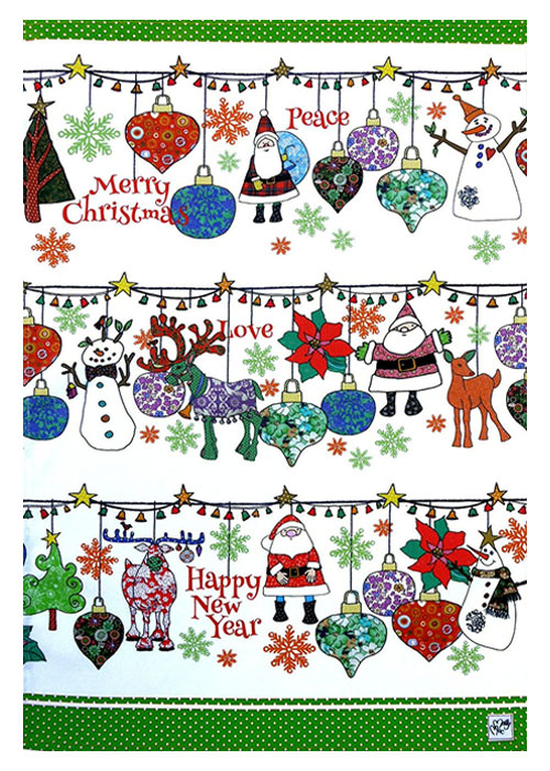 BLANC Christmas Tea Towel