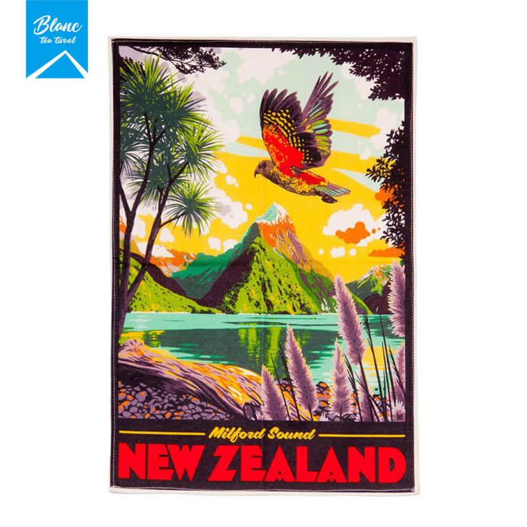 New Zealand Themed Tea Towel BLANC Tea Towel
