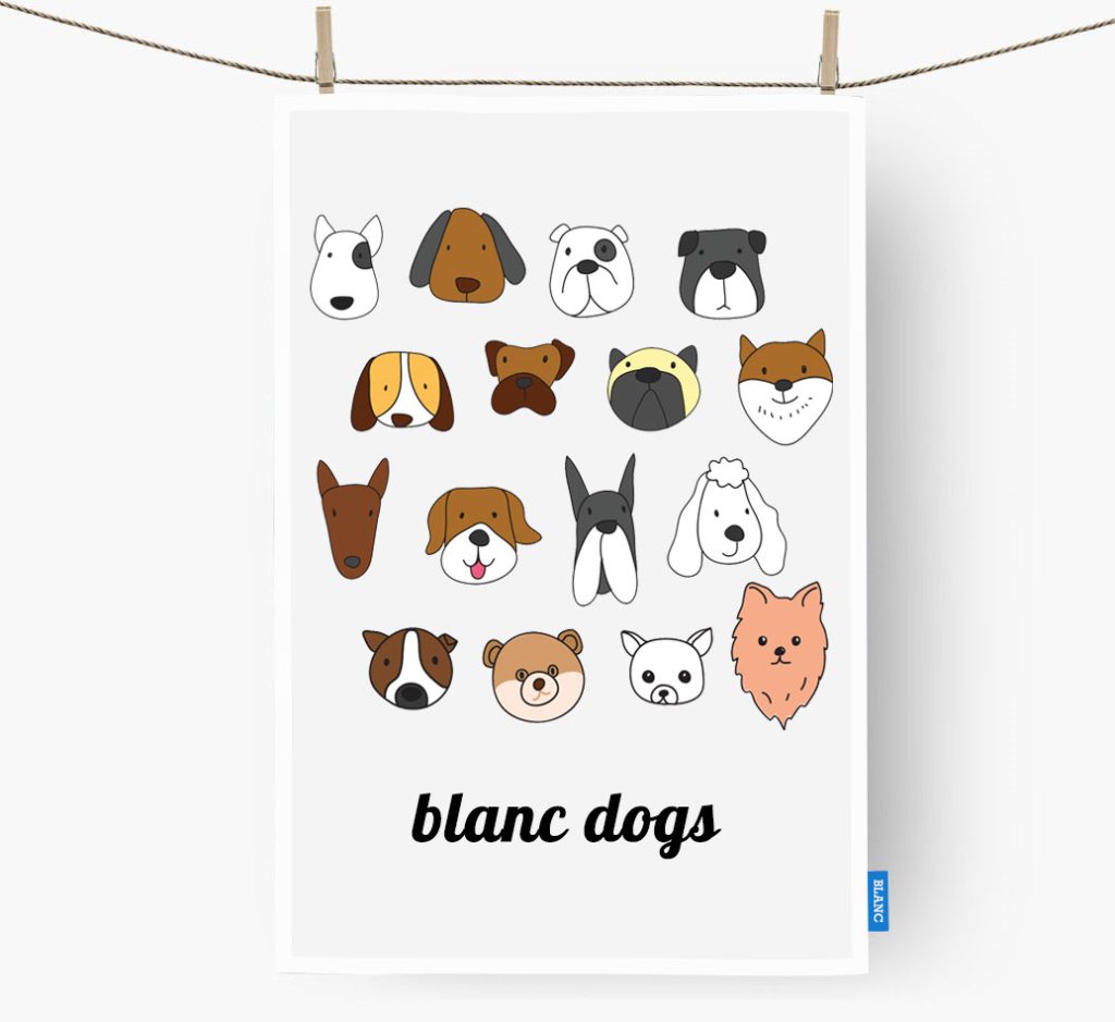 BLANC-dog-tea-towel