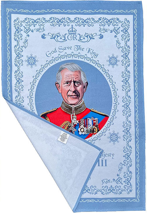 King Charles III Coronation Gifts Collectable Tea Towel