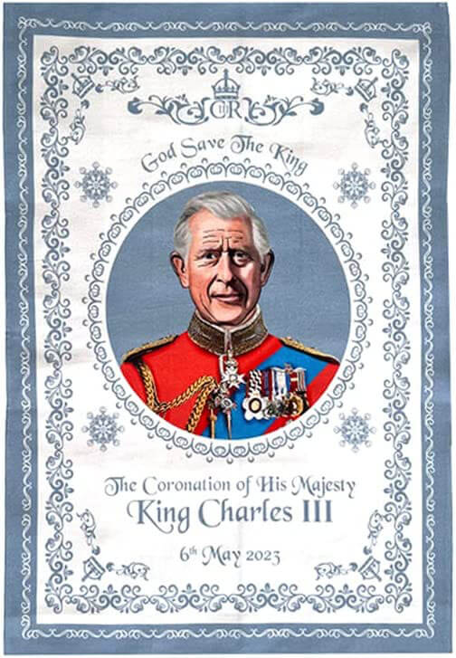 SAJAK-King-Charles-III-Coronation-Gifts-Collectable-Tea-Towel