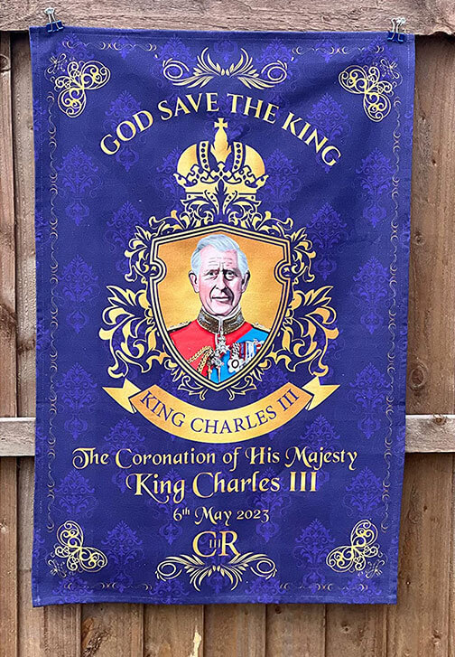 King Charles III Coronation Gifts Collectable Tea Towel