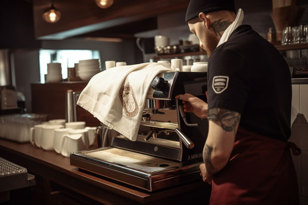 Star Barista Personalised Coffee Bar Towel 