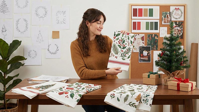 Artists-Christmas-Tea-Towel